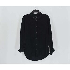 Alpine Design Mens Deep Navy Corduroy Button Down Long Sleeve Shirt Pocket XL